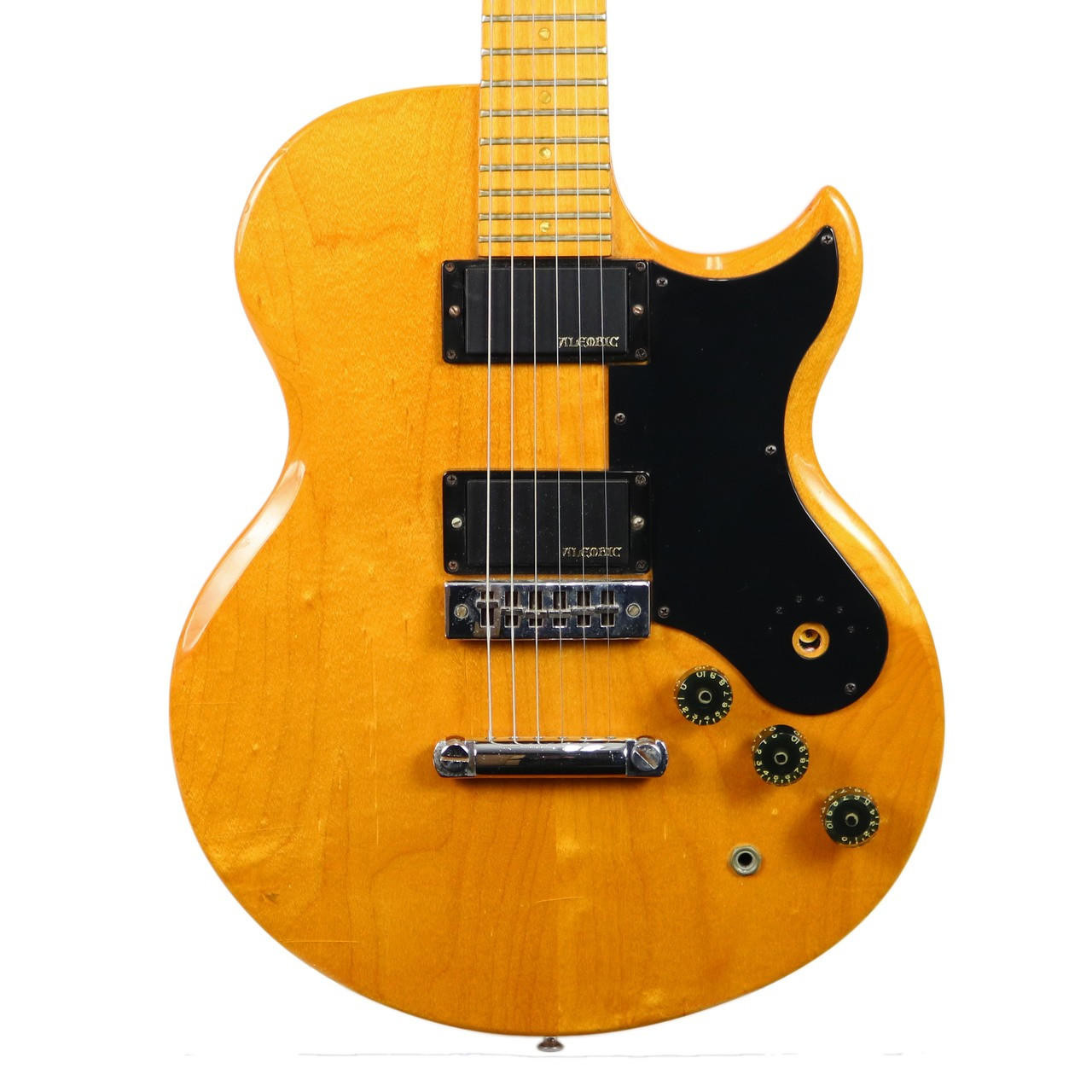 Vintage 1975 Gibson L6-S Electric Guitar Natural Finish | Cream