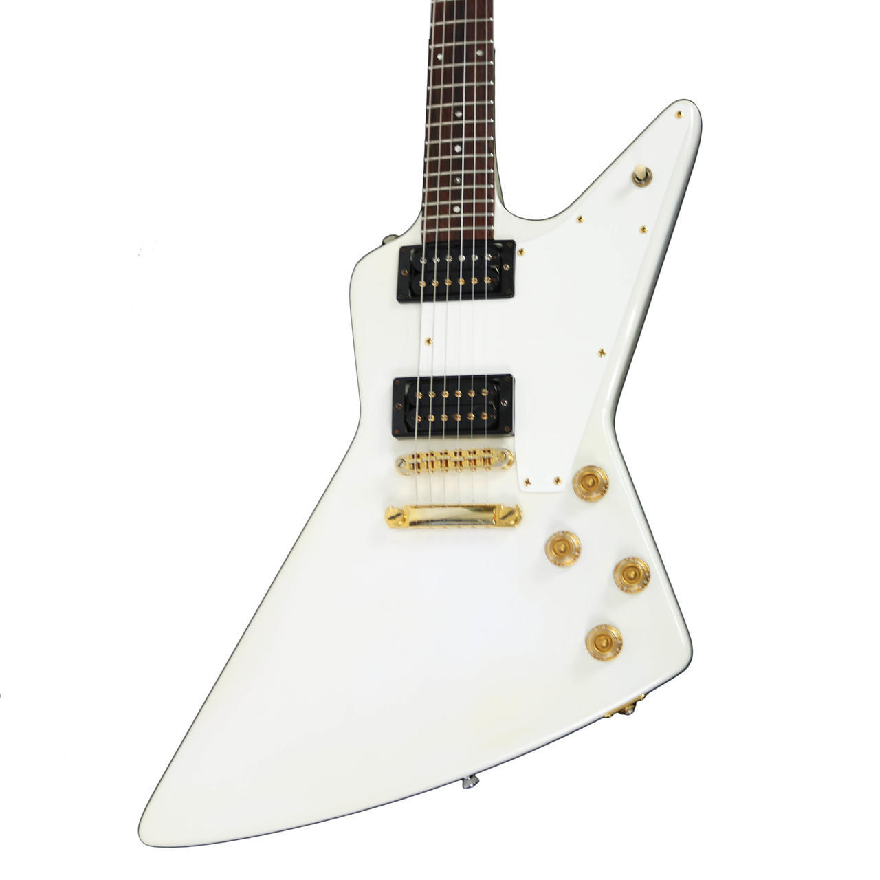 Vintage 1983 Gibson Explorer Electric Guitar White Pearl Metallic