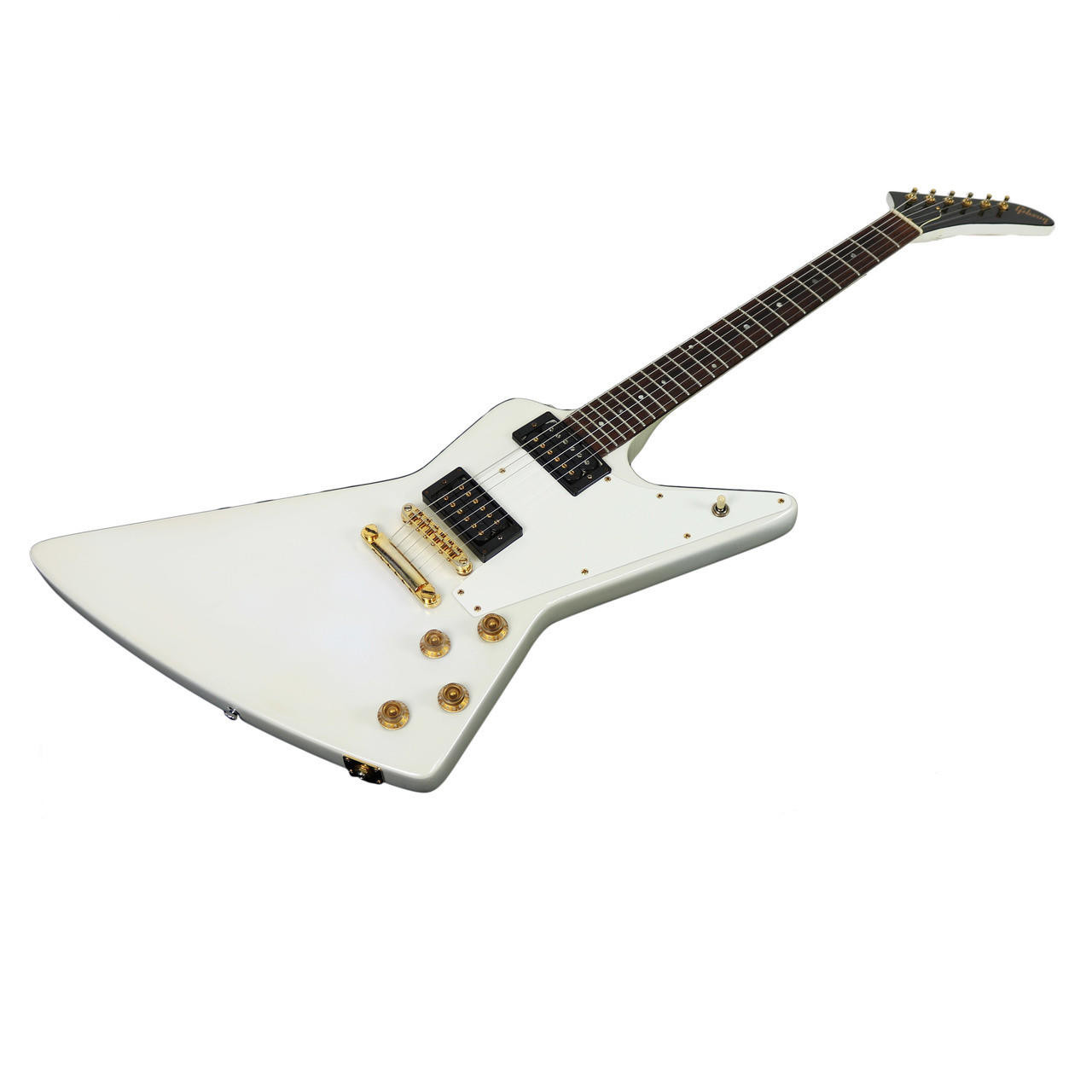 Vintage 1983 Gibson Explorer Electric Guitar White Pearl Metallic