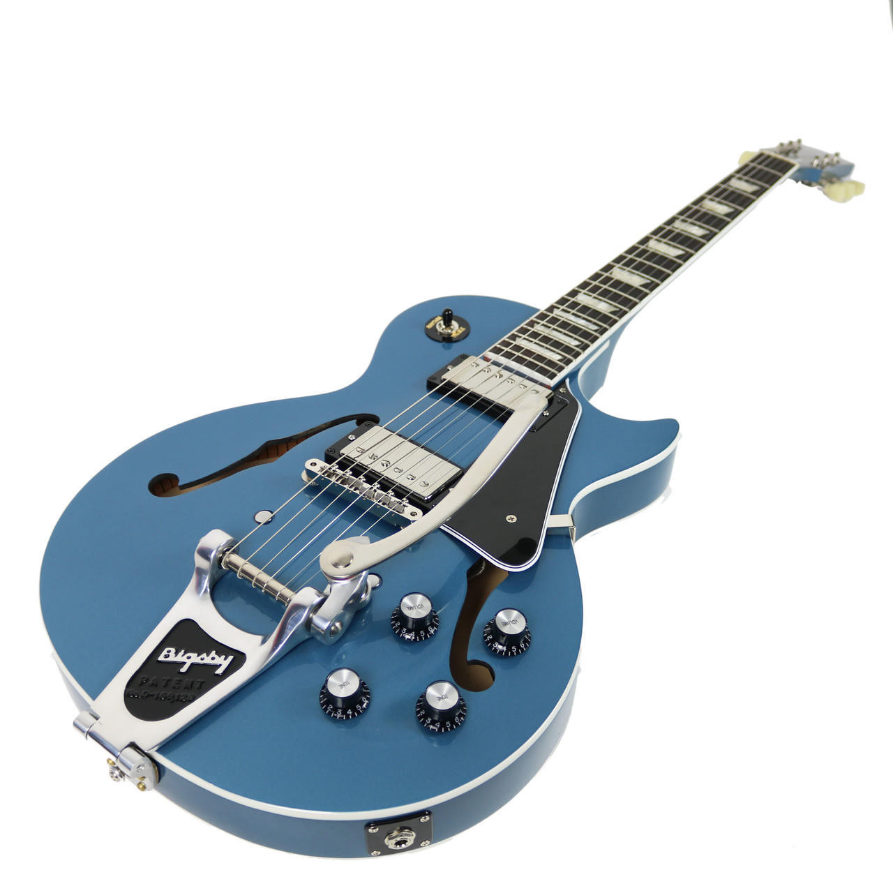 2016 Gibson ES Les Paul Electric Guitar Pelham Blue Finish | Cream