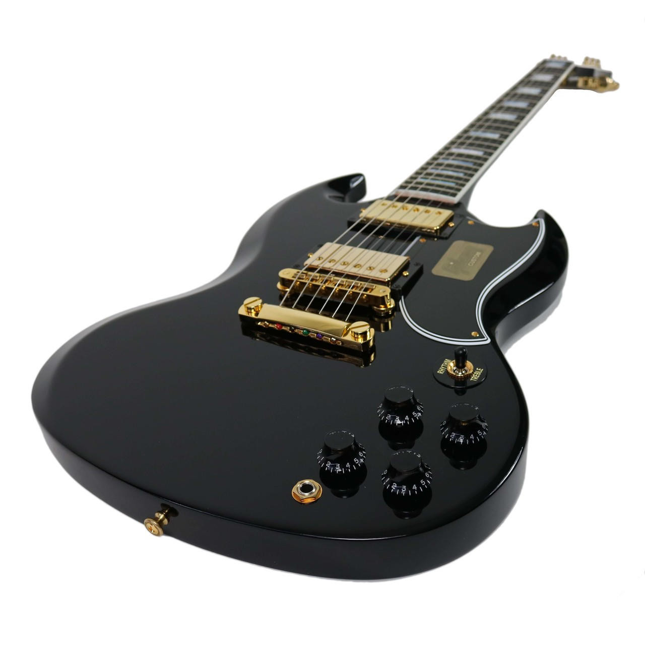 2017 Gibson Custom Shop SG Custom Electric Guitar Ebony Finish 