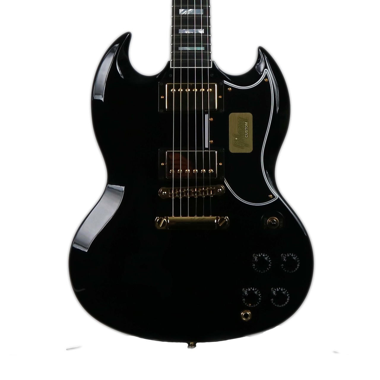 2017 Gibson Custom Shop SG Custom Electric Guitar Ebony Finish