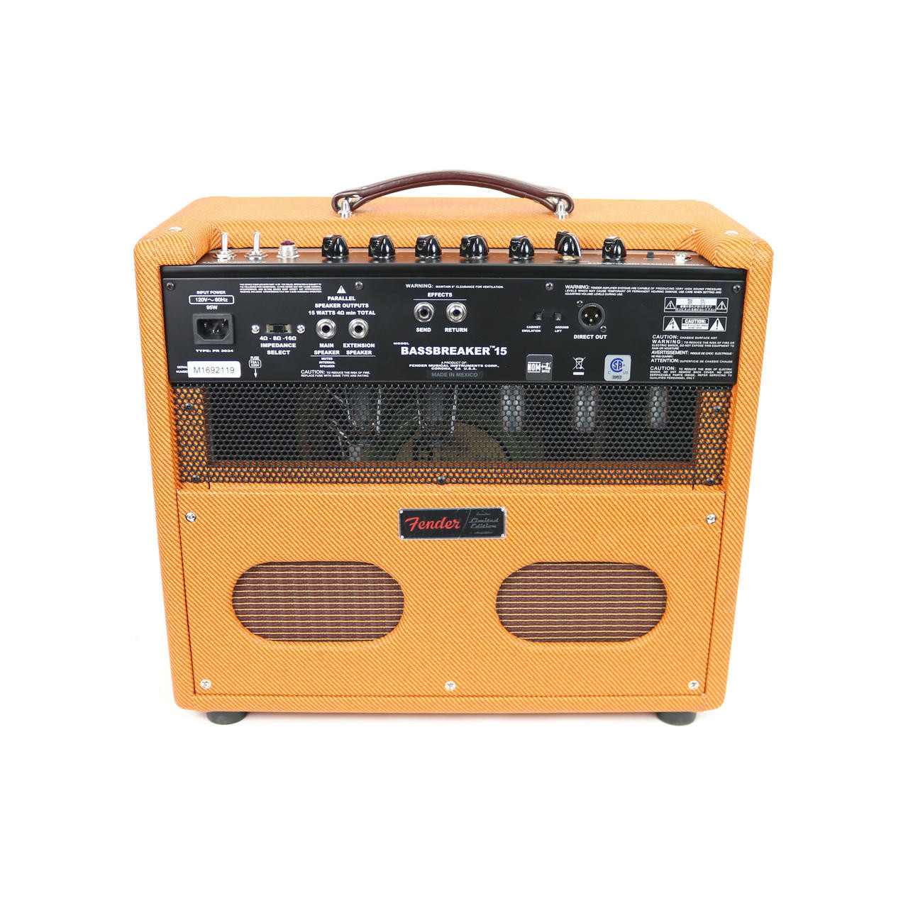 Fender FSR Bassbreaker 15 LTD 15W 1x12 Tube Combo Amp Laquered