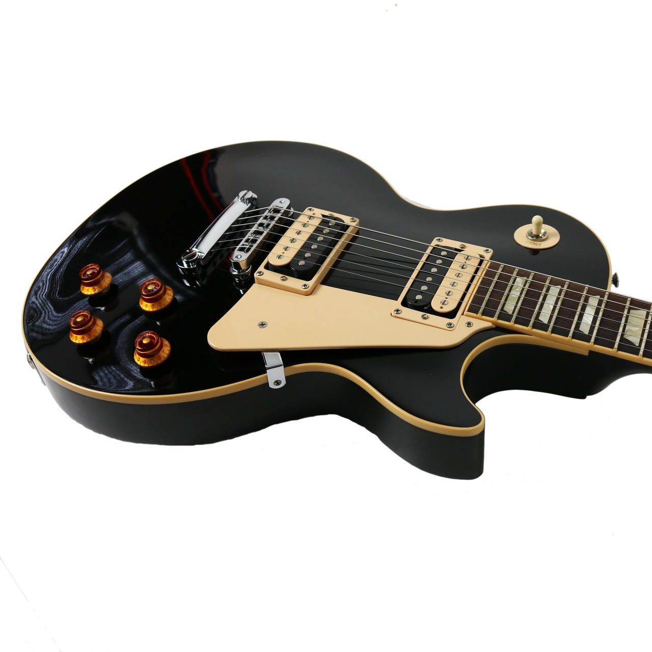 2009 Gibson Les Paul Traditional Pro Electric Guitar Ebony Finish