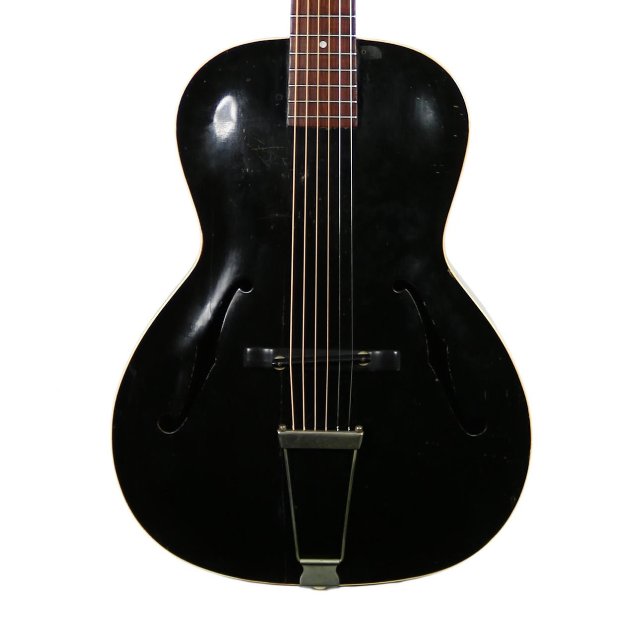 Vintage Gibson L-30 Archtop Acoustic Guitar Ebony Finish | Cream