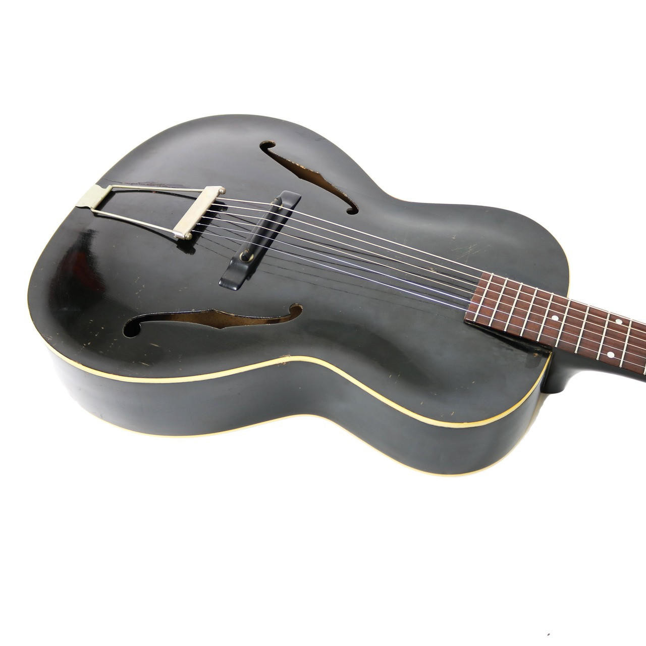 Vintage Gibson L-30 Archtop Acoustic Guitar Ebony Finish | Cream