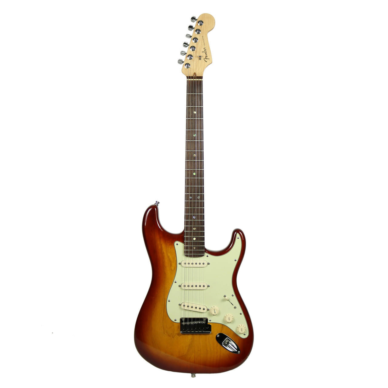2009 Fender American Deluxe Stratocaster - Sienna Burst | Cream