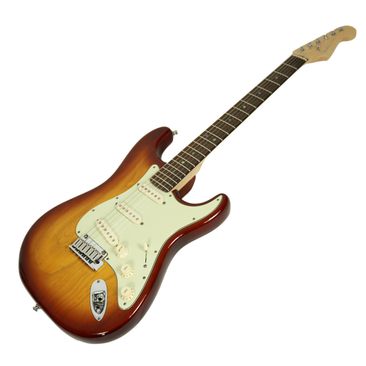 2009 Fender American Deluxe Stratocaster - Sienna Burst | Cream