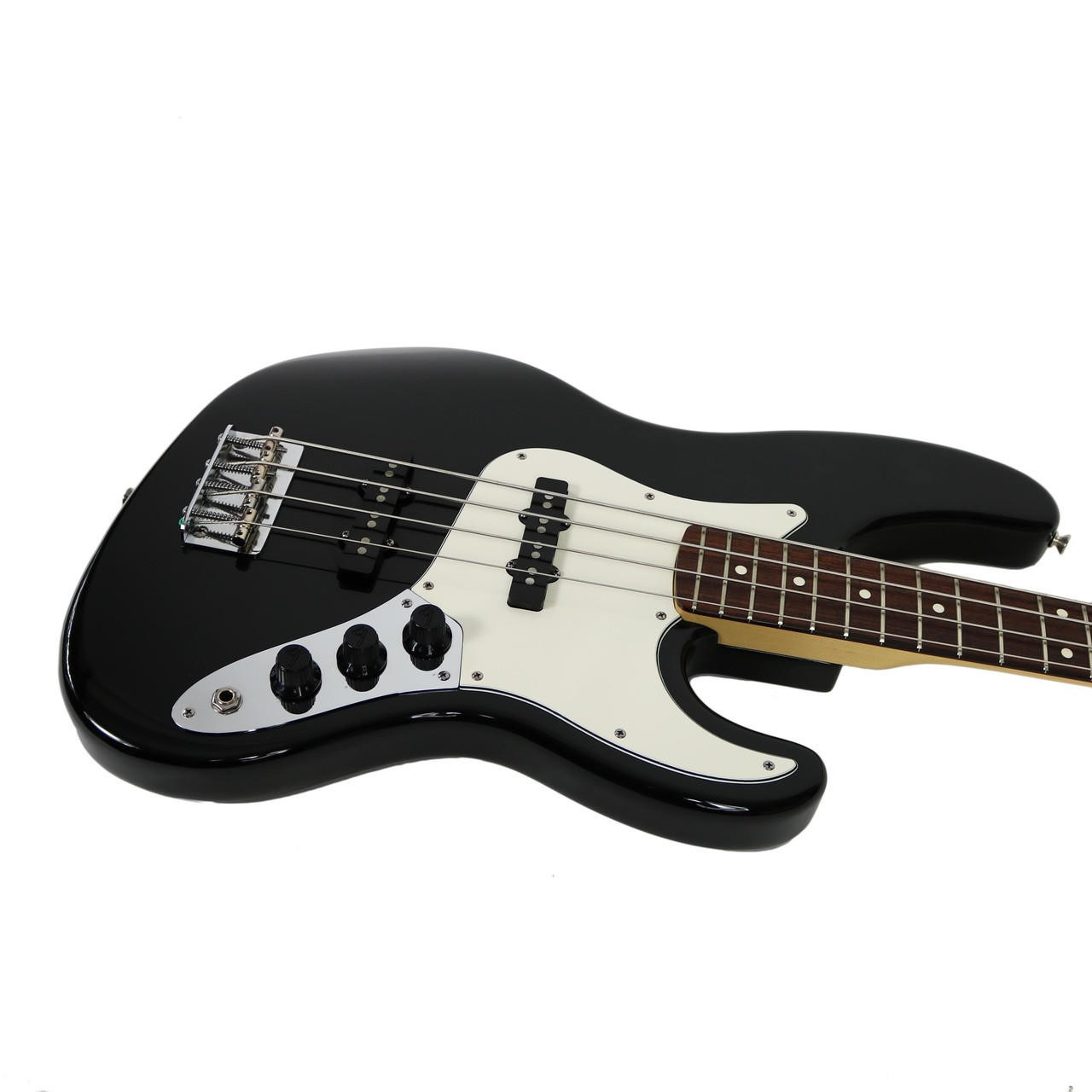 1990 Fender American Standard Jazz Bass Black Finish | Cream City