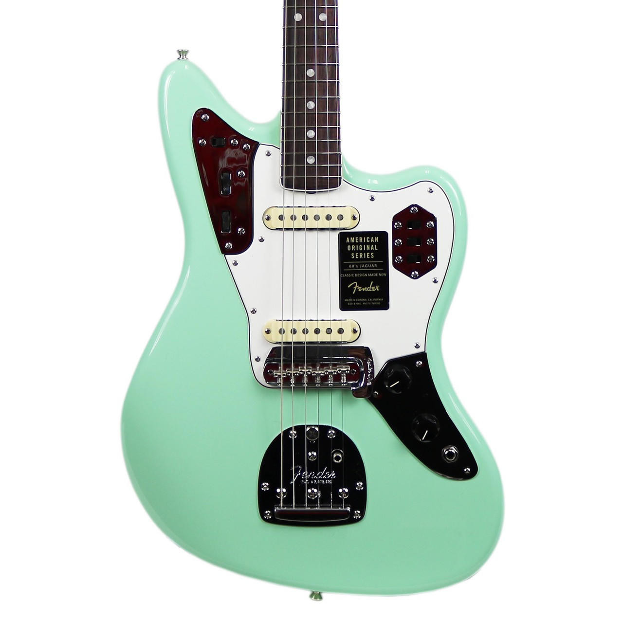Fender American Original '60s Jaguar Rosewood - Surf Green | Cream