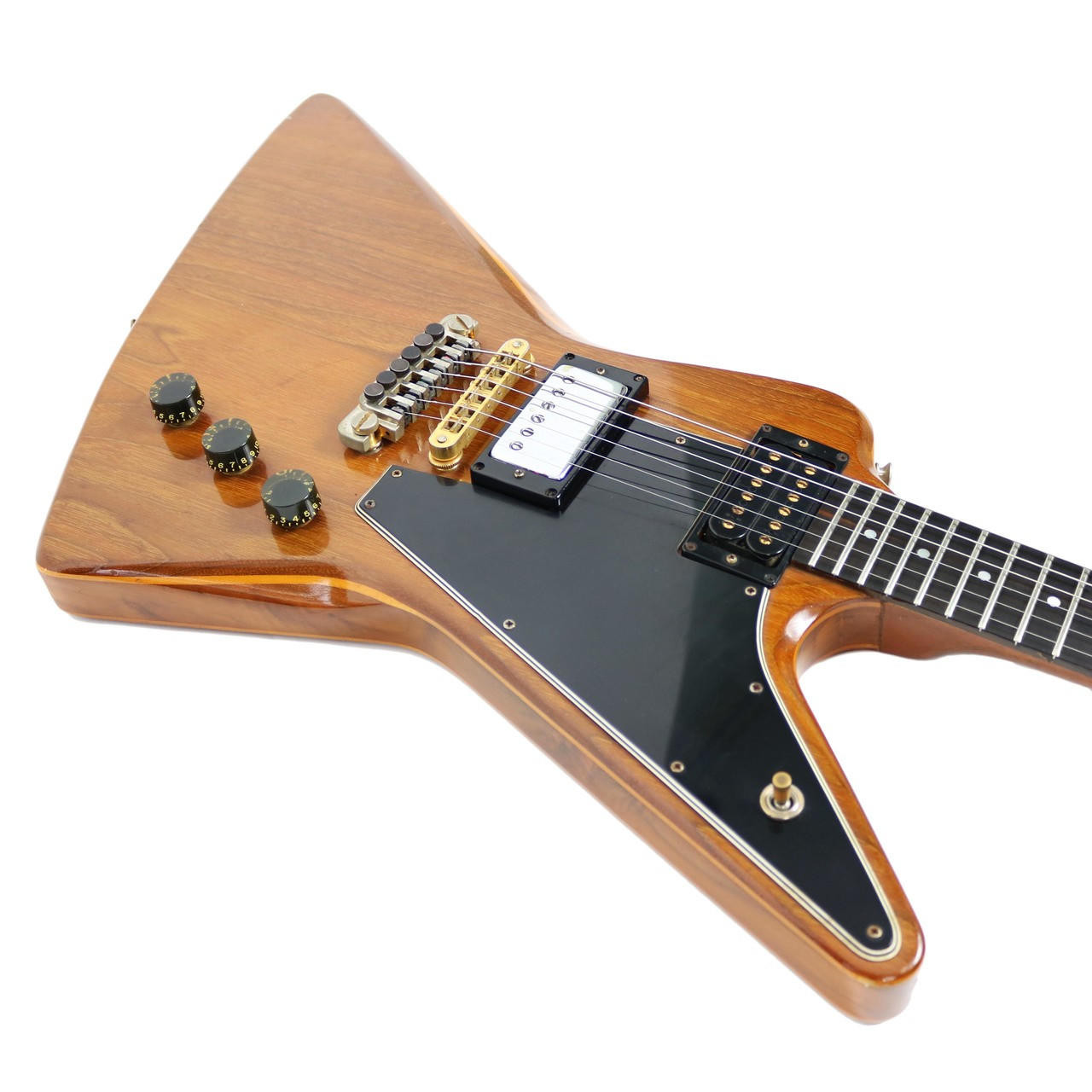 Vintage 1982 Gibson Explorer II E/2 Electric Guitar Natural Finish