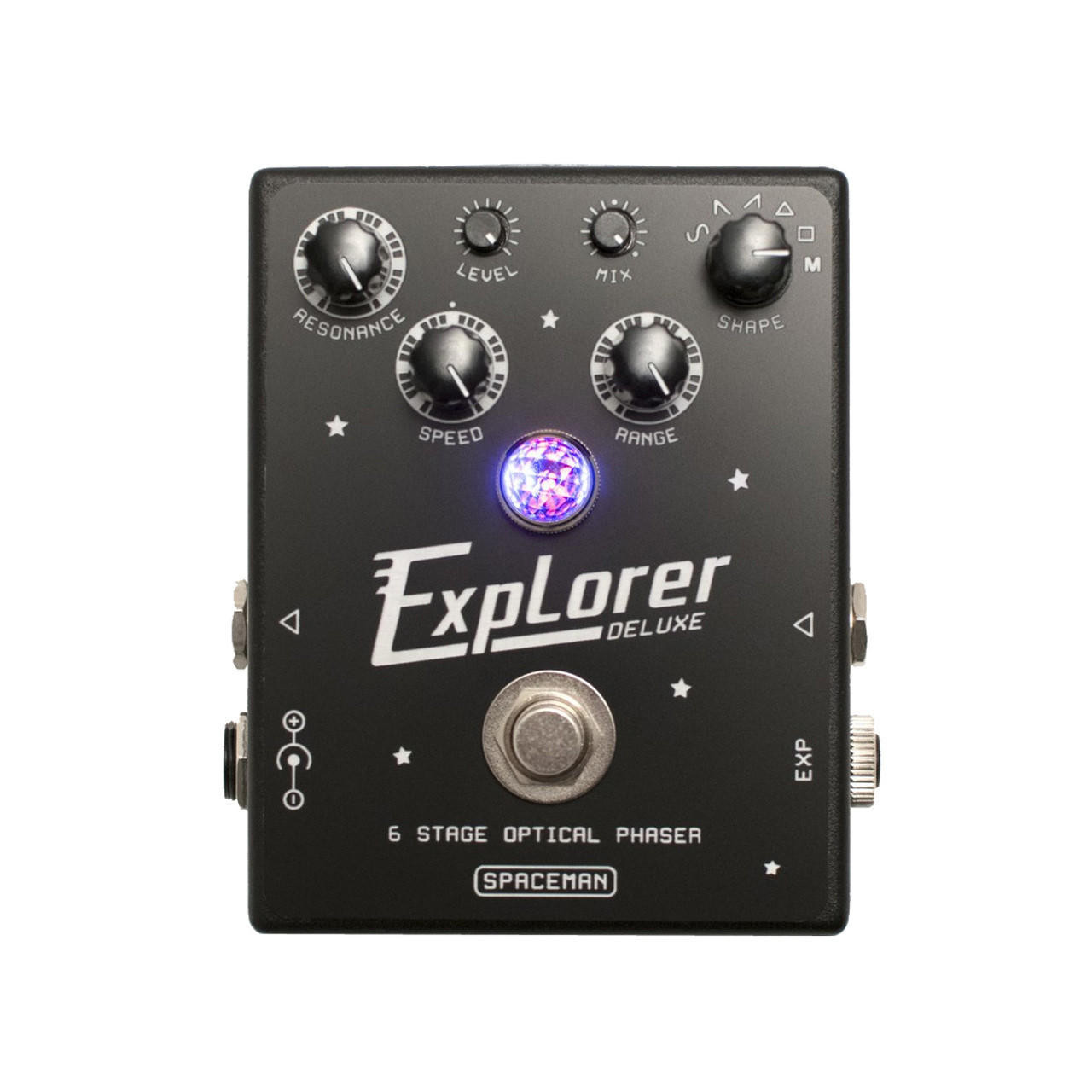 Spaceman Effects Explorer Deluxe 6 Stage Optical Phaser Pedal Spaceman Effects Explorer Deluxe 6 Stage Optical Phaser Pedal