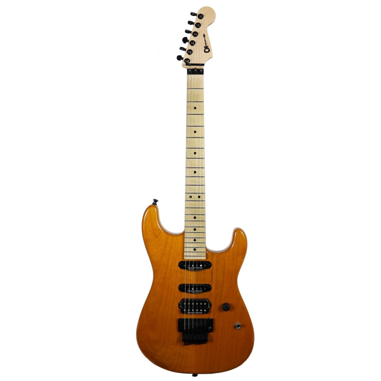 Used Charvel San Dimas HSS Guitar USA Made Rare Trans Kandy Gold