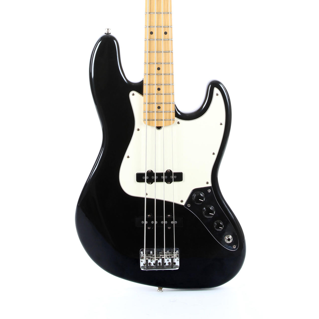 2002 Fender American Series Jazz Bass Black Finish | Cream City Music