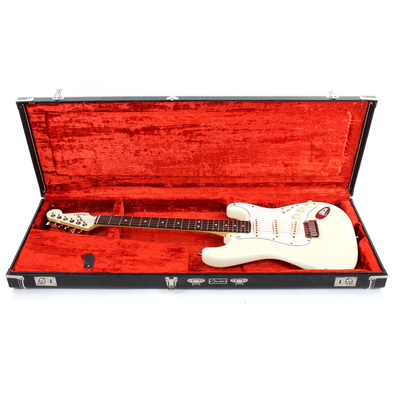 1995 Fender American Standard Stratocaster Electric Guitar Olympic