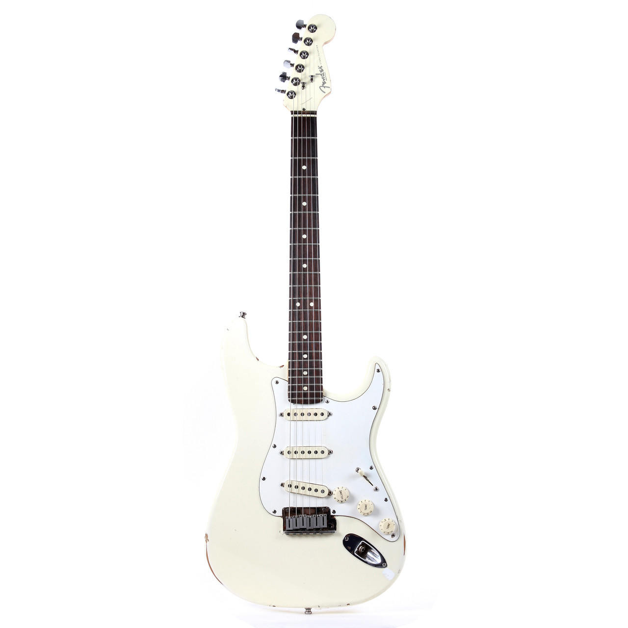 1995 Fender American Standard Stratocaster Electric Guitar Olympic