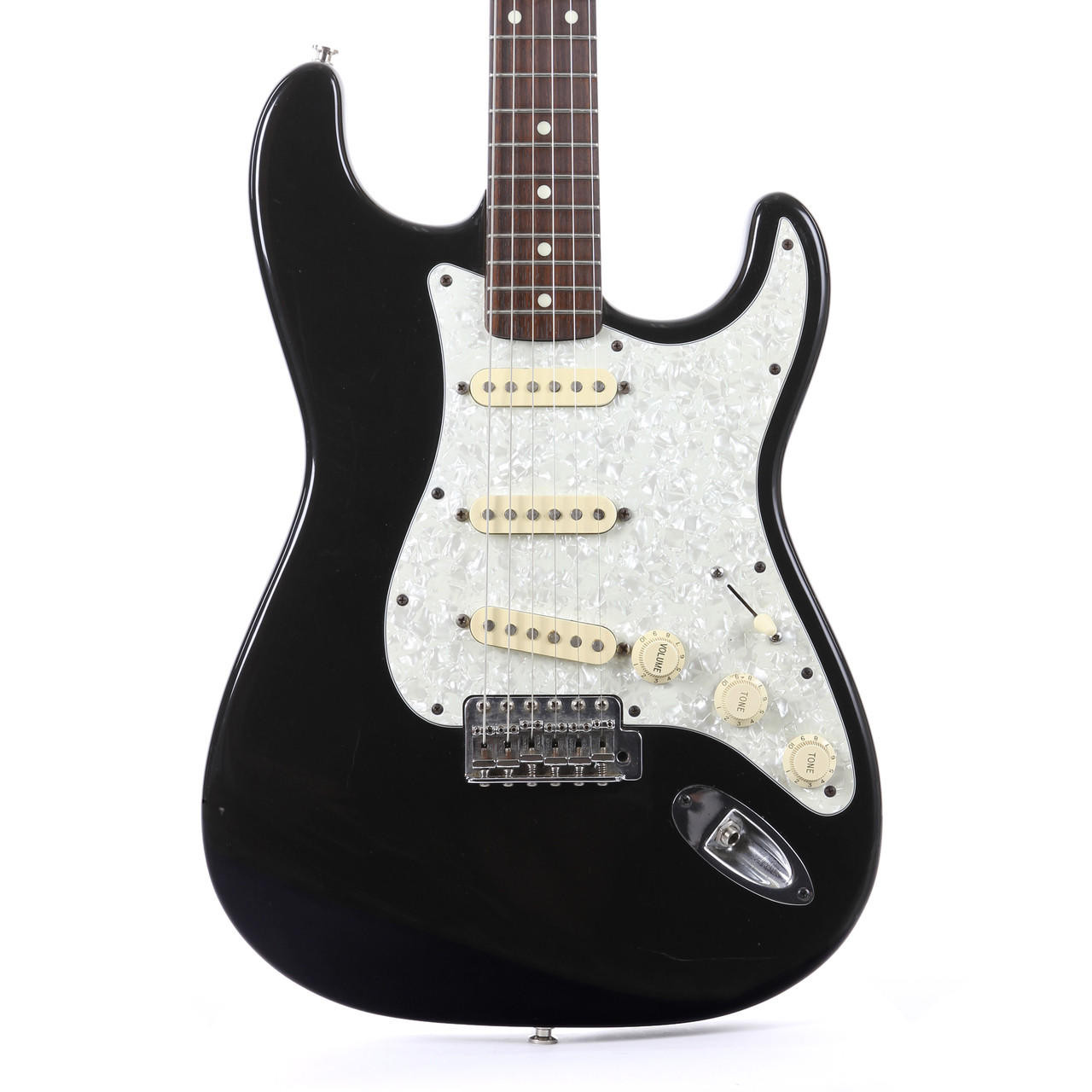 Used 1996 Fender Made In Japan Stratocaster Electric Guitar Black
