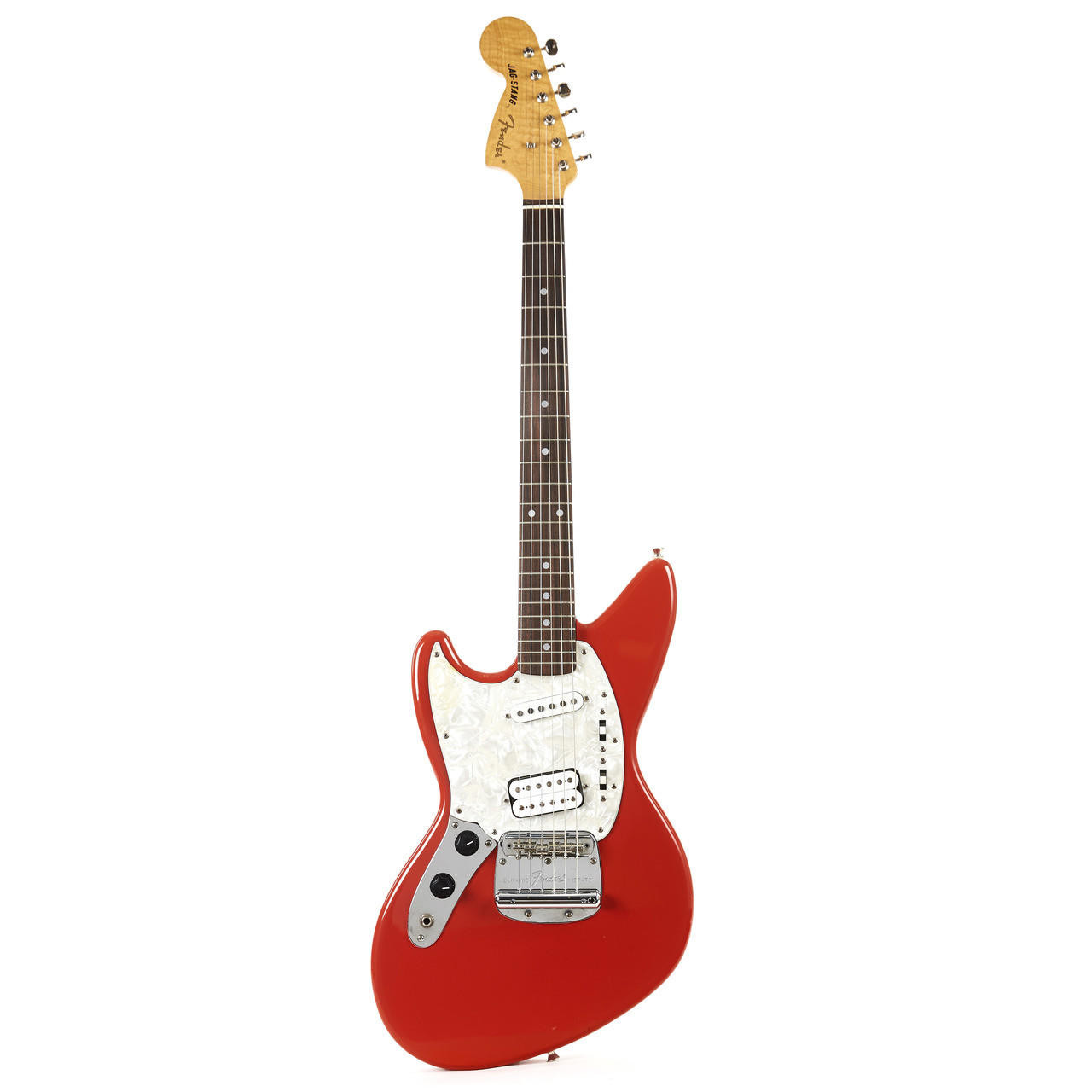 j*!様 FRISCO 赤ストラト 1996 MIJ Fender Jag-Stang Left Handed Electric Guitar Fiesta Red