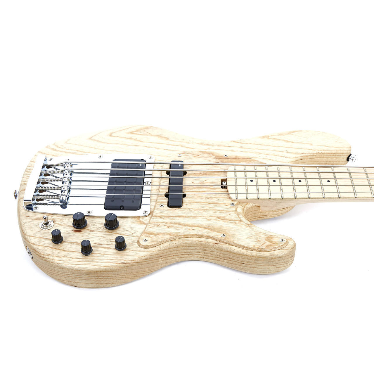 2017 Ibanez ATK-815 5-String Electric Bass Natural Finish | Cream