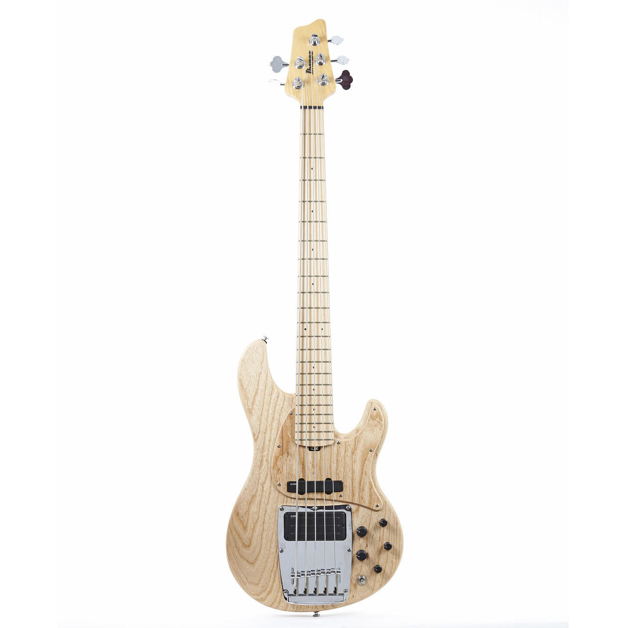 2017 Ibanez ATK-815 5-String Electric Bass Natural Finish | Cream