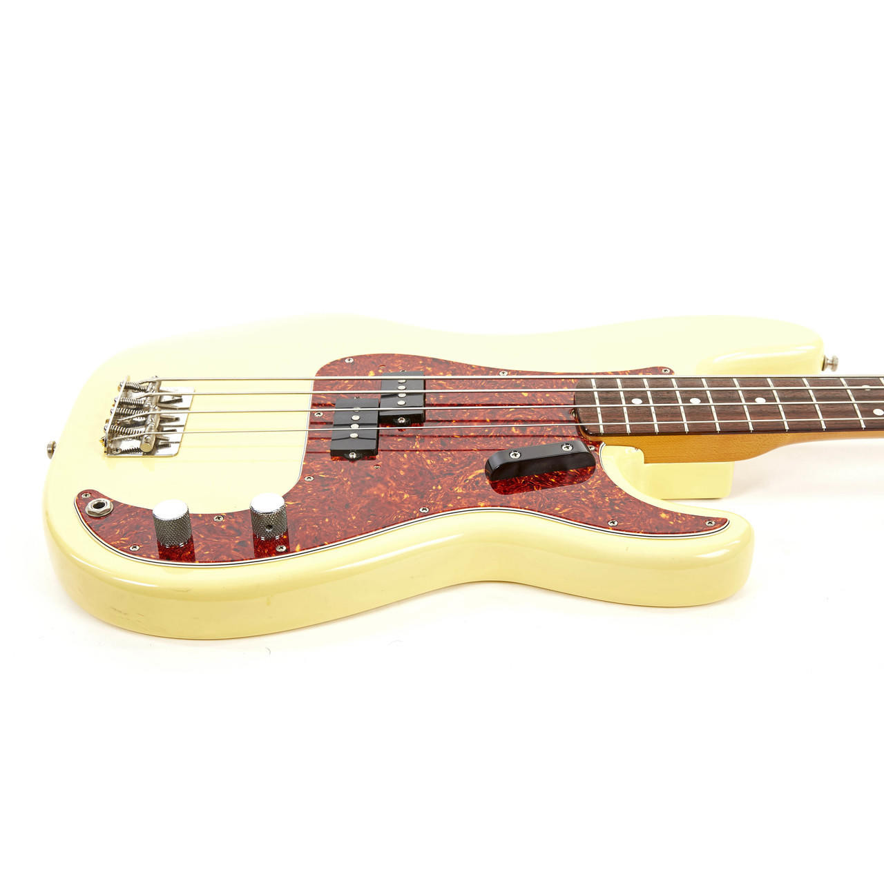 Used 1989 Fender Vintage Reissue 1962 Precision Bass Olympic White