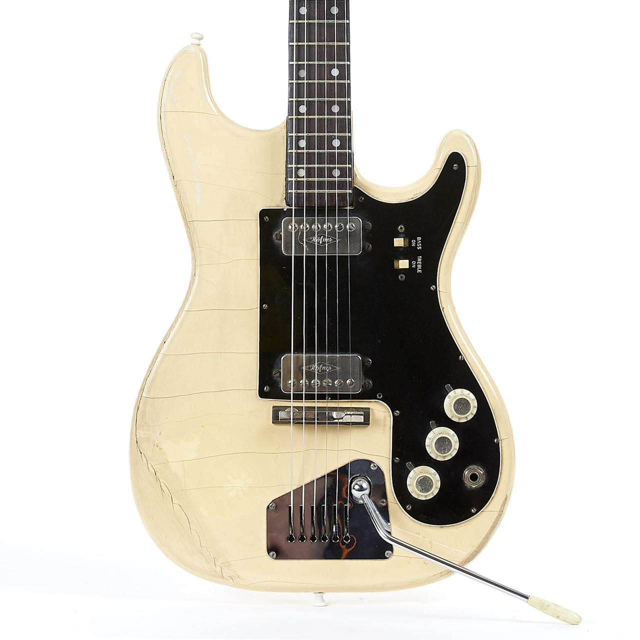 Vintage 1963 Hofner Model 172 White Finish | Cream City Music