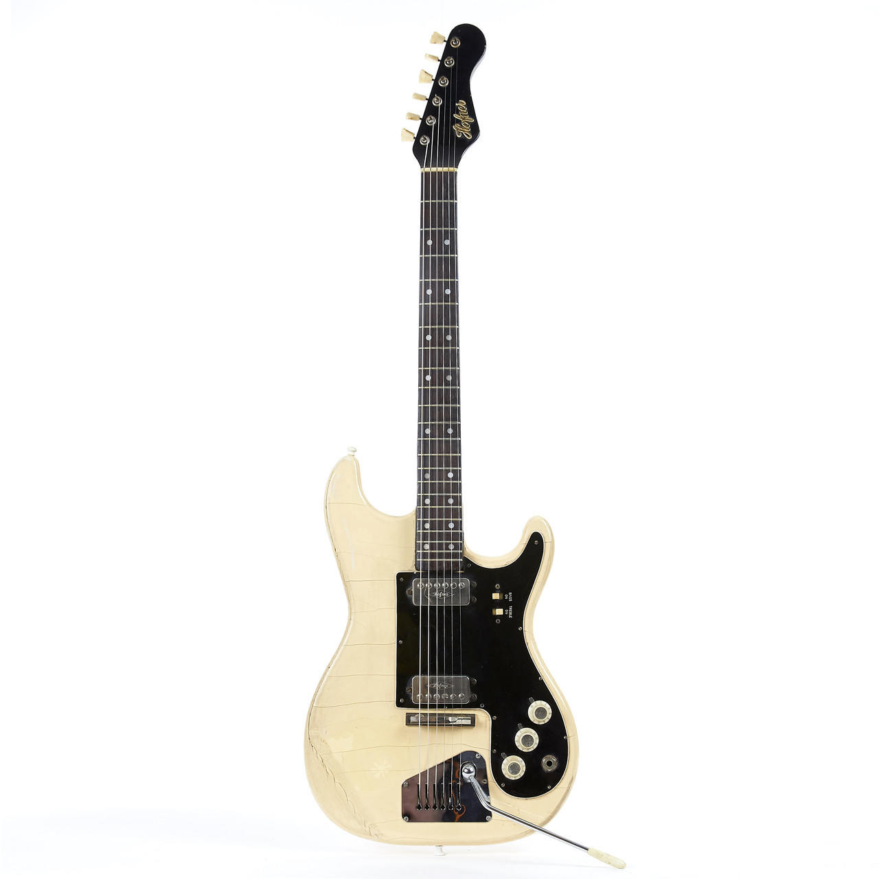 Vintage 1963 Hofner Model 172 White Finish | Cream City Music