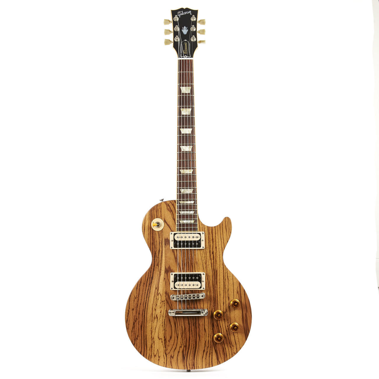 2007 Gibson Les Paul Classic Limited Edition Zebrawood Top | Cream