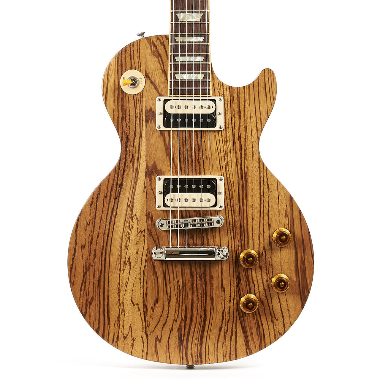 2007 Gibson Les Paul Classic Limited Edition Zebrawood Top | Cream