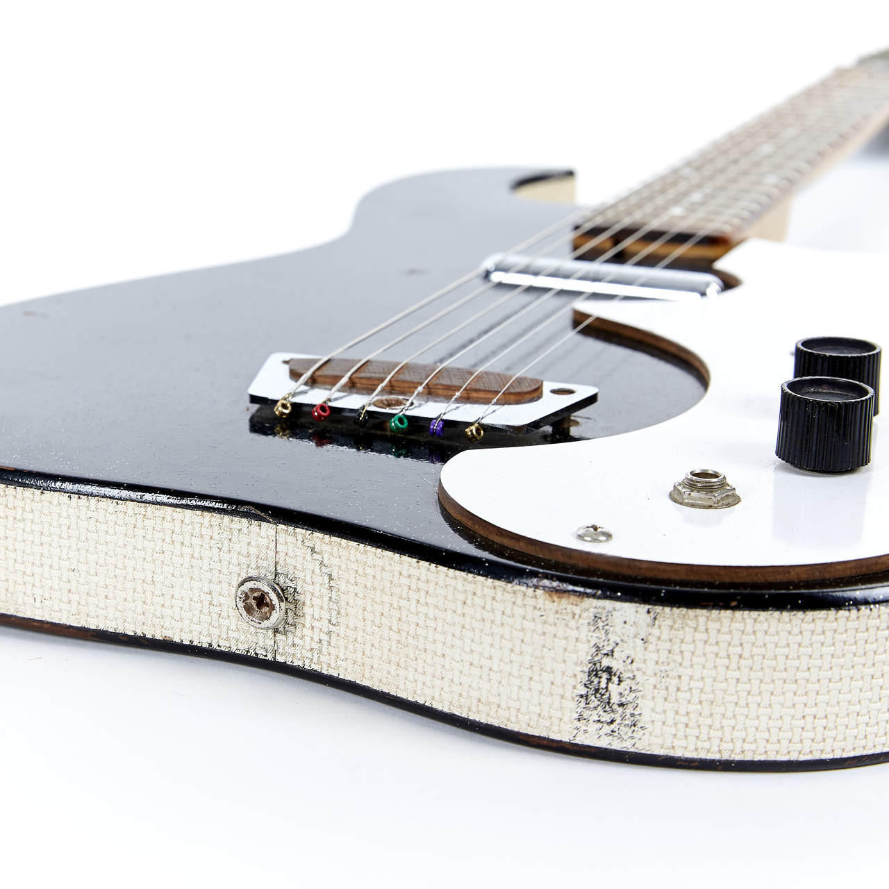 Vintage Silvertone 1448 Case Amp Guitar Black Sparkle | Cream City