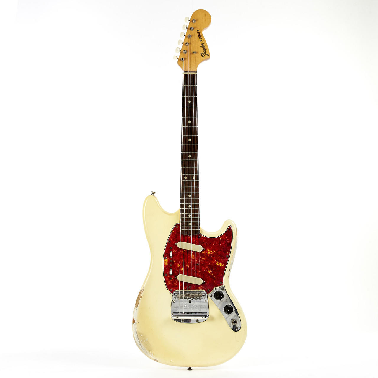 Vintage 1967 Fender Mustang Electric Guitar Olympic White Finish