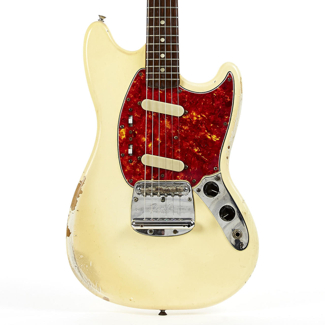 Fender Mustang エレキギター クリーム　ジャンク品 Vintage 1967 Fender Mustang Electric Guitar Olympic White Finish