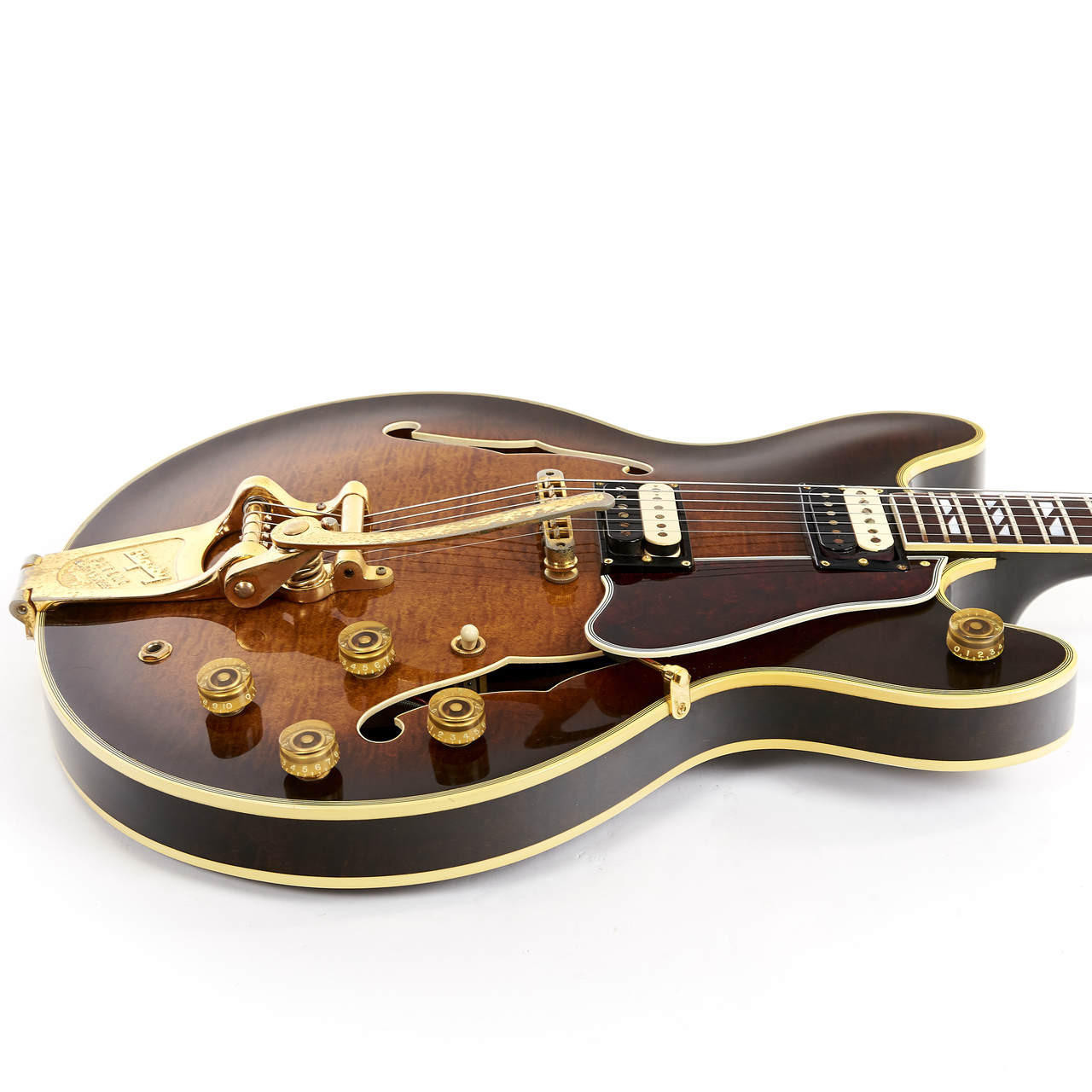 tobacco finish guitar Vintage 1979 Gibson ES-355TD Electric Guitar Tobacco Sunburst Finish