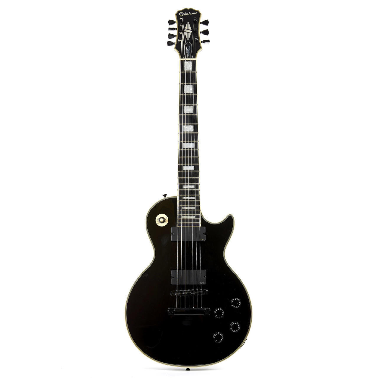 2013 Epiphone Matt Heafy Les Paul Custom 7-String Black | Cream
