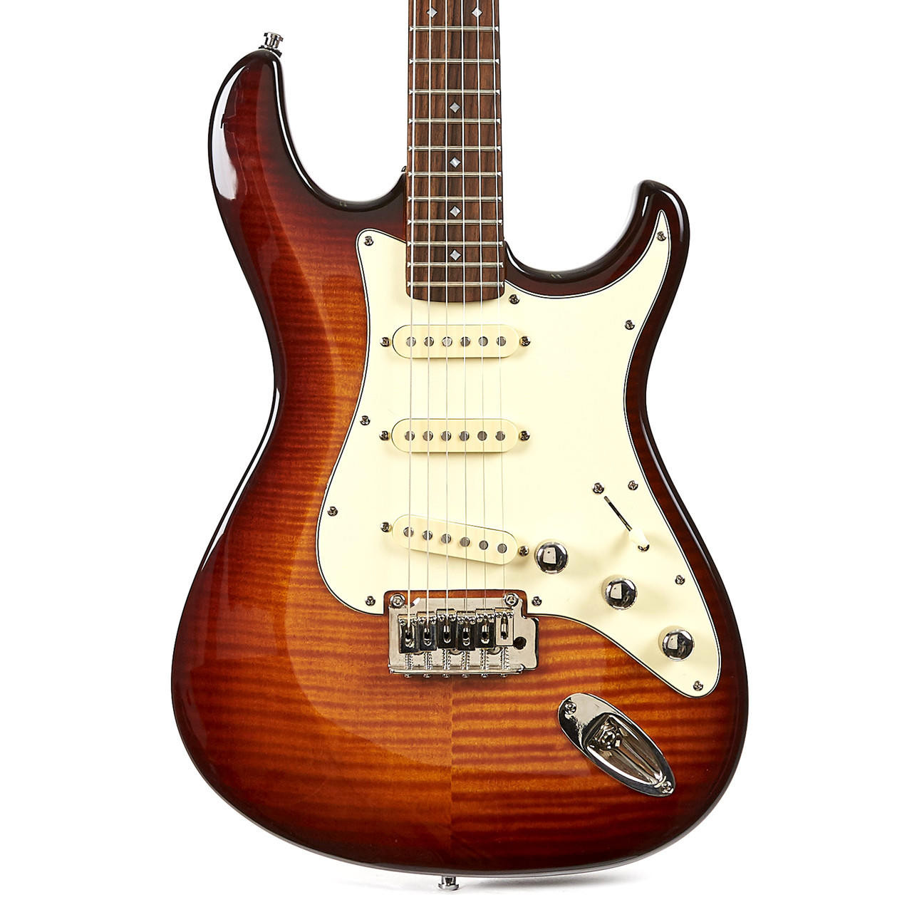 Used Dean Zelinsky Tagliare Electric Guitar Sunburst Finish