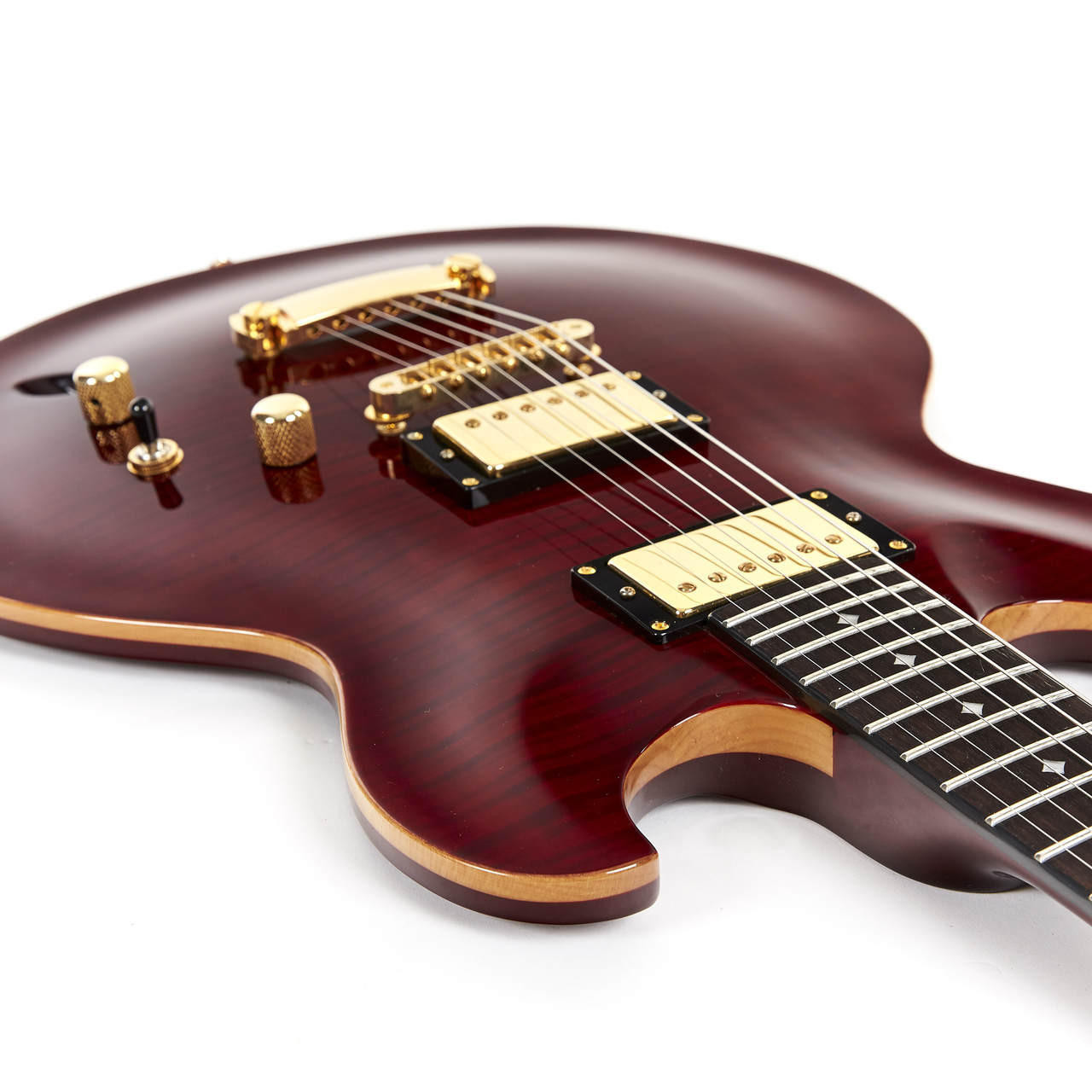 Used Dean Zelinsky Imperial Electric Guitar Wine Red Finish