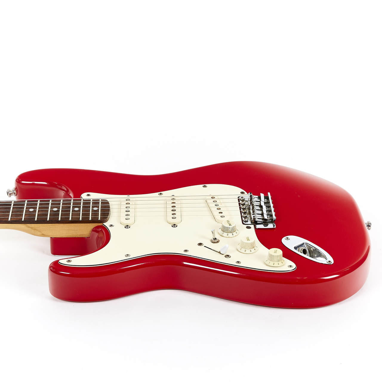 Used Fender Squier Series Stratocaster MIK Dakota Red 1993 | Cream