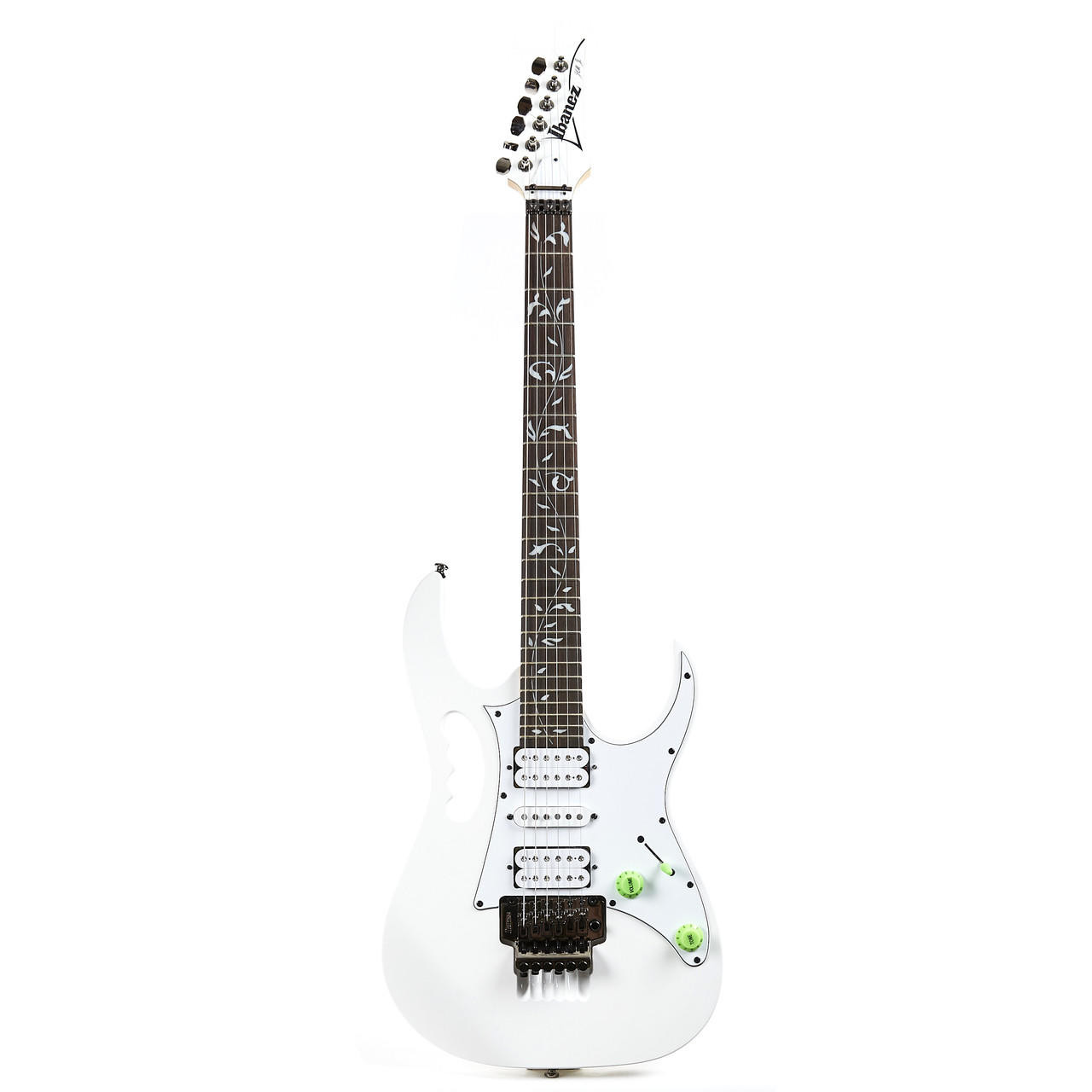 2017 Ibanez JEM Jr. 1P-01 Steve Vai Electric Guitar White Finish