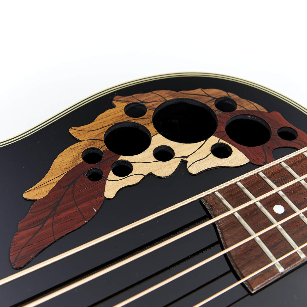 1993 Ovation Celebrity Deluxe CC274 Acoustic Electric Bass Black