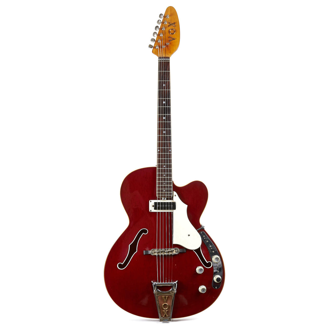 Vintage 1960's Vox Bossman Electric Guitar Cherry Finish | Cream