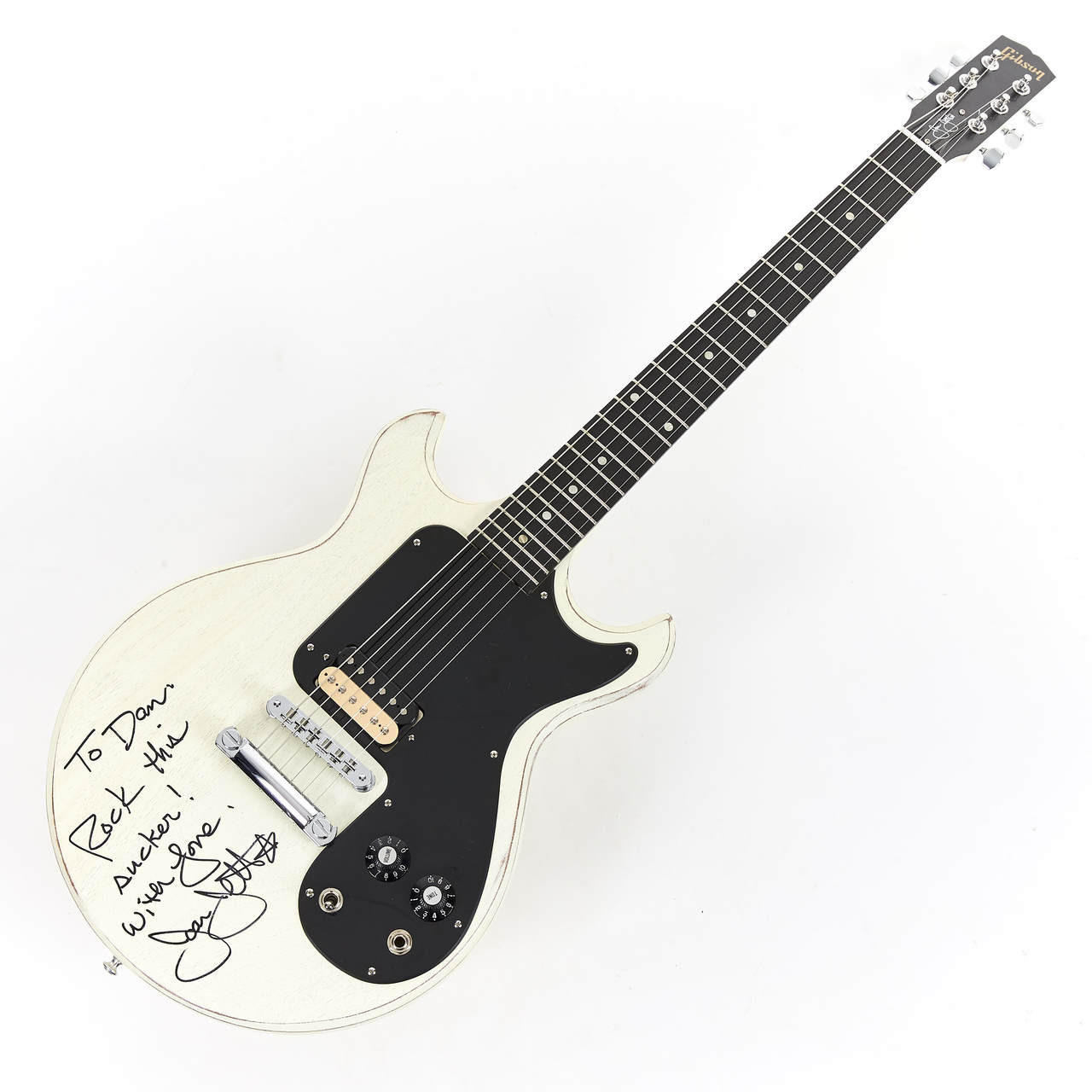 Used Gibson Joan Jett Signature Melody Maker Worn White 2008