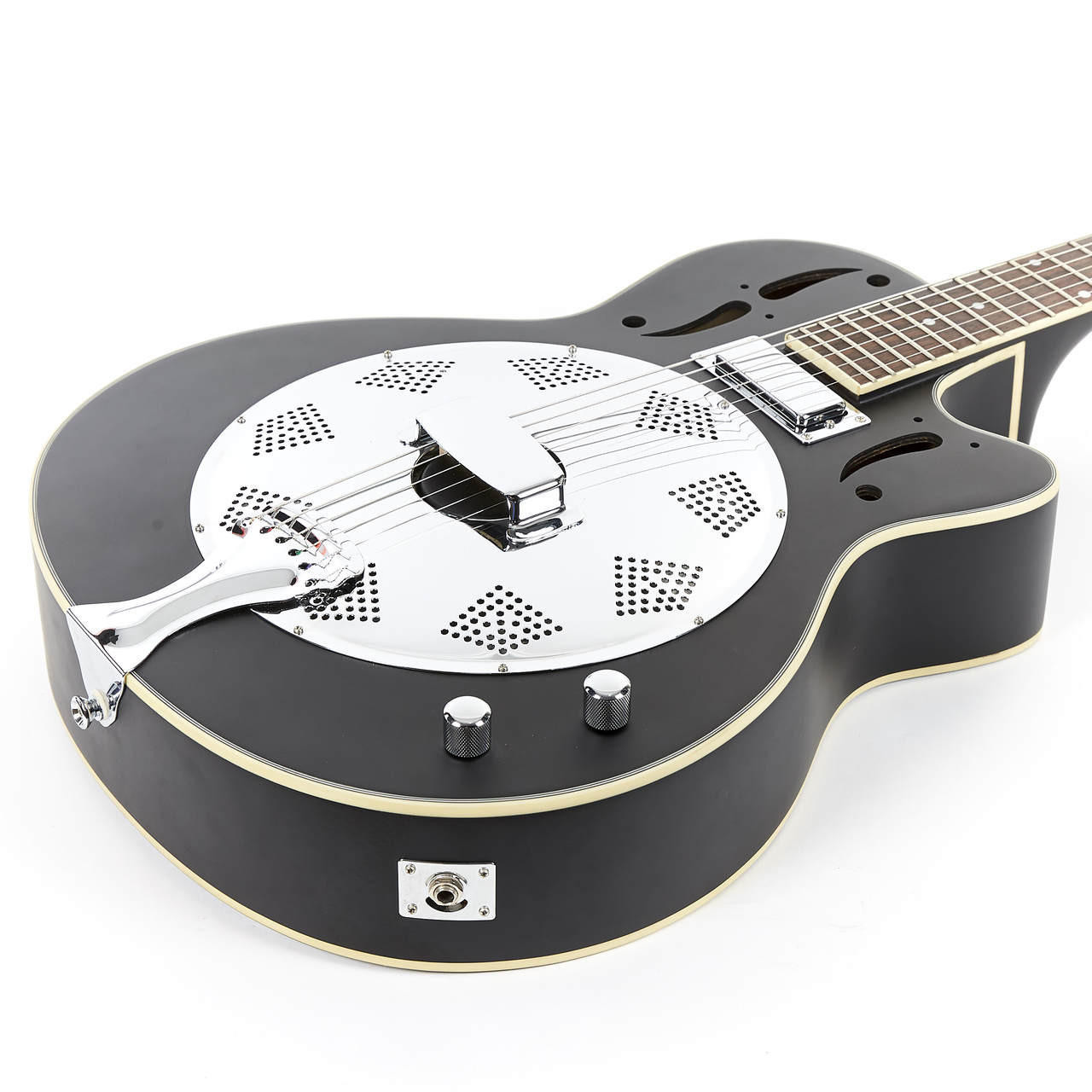 Used Oscar Schmidt OR6CE Resophonic Resonator Satin Black 2013