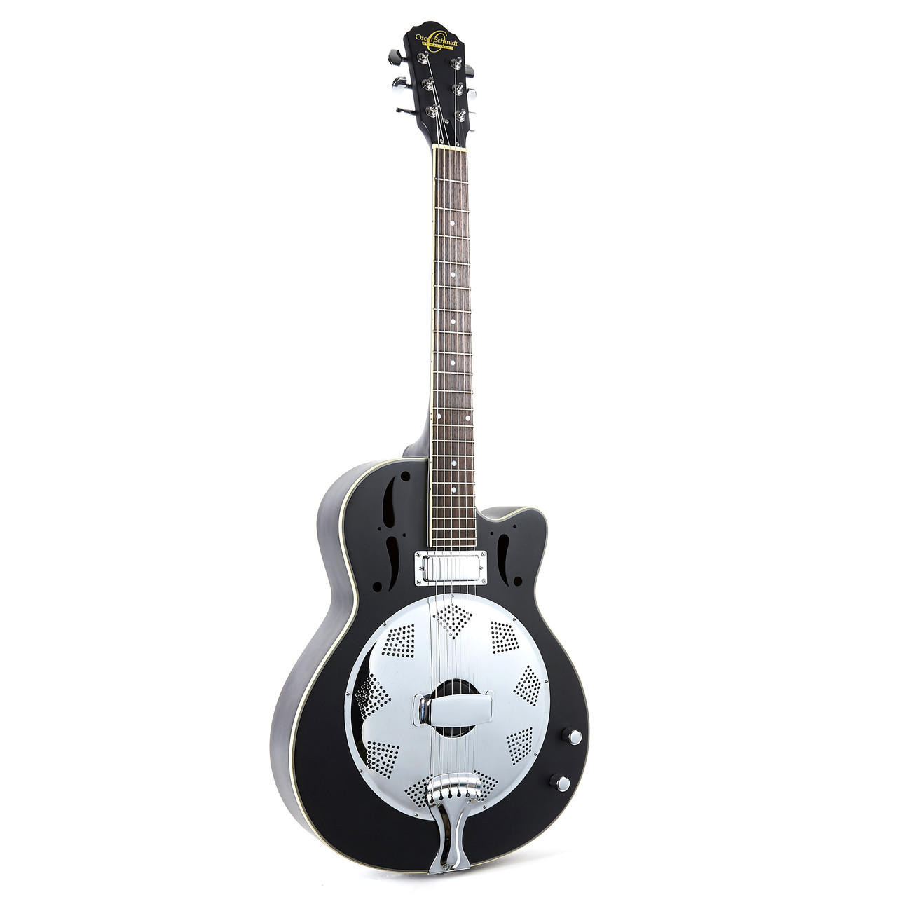 Used Oscar Schmidt OR6CE Resophonic Resonator Satin Black 2013