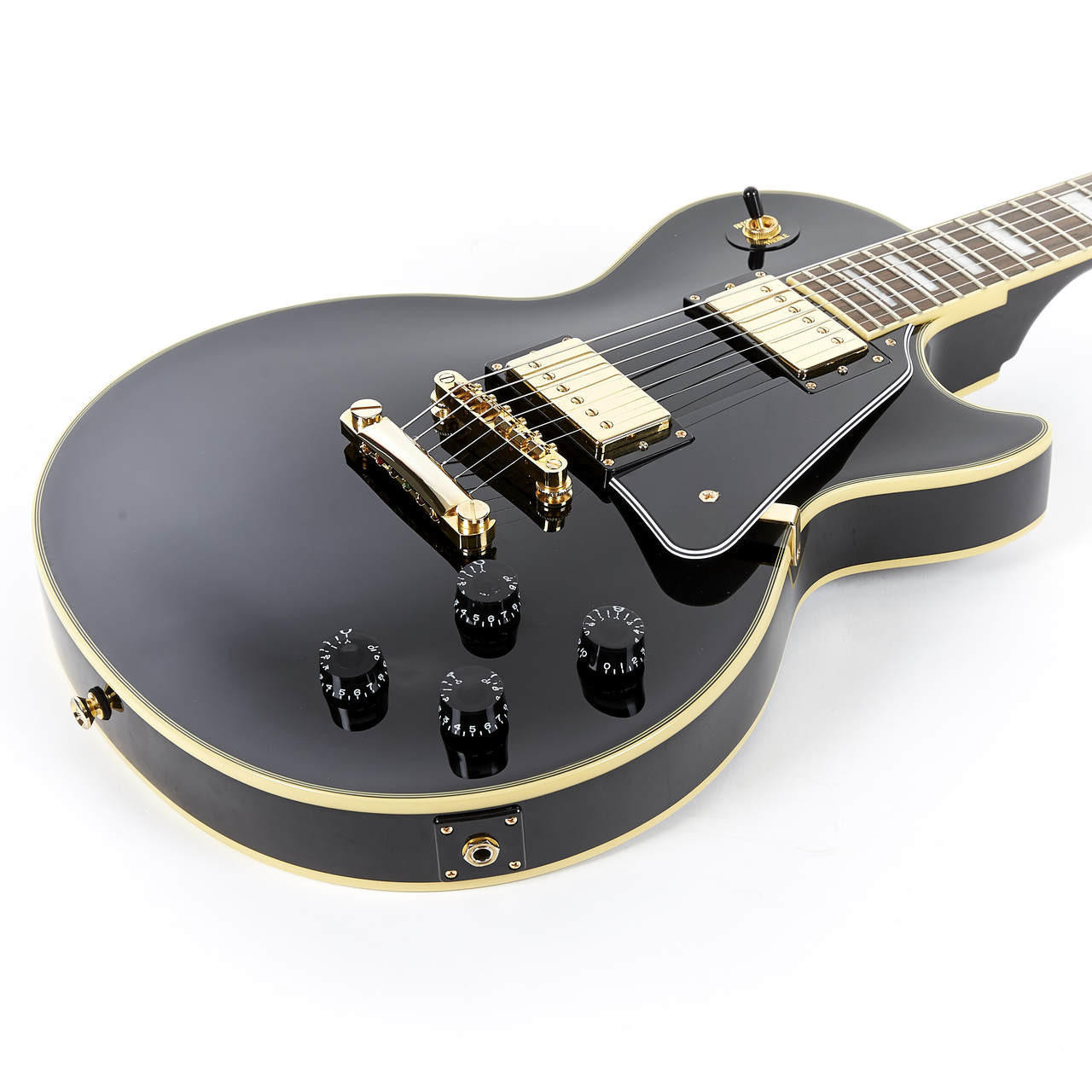Used Epiphone Les Paul Custom Pro Ebony 2016 | Cream City Music