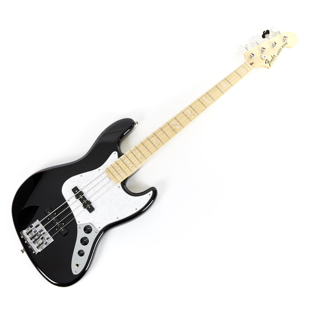 Fender USA Geddy Lee Jazz Bass Maple - Black | Cream City Music