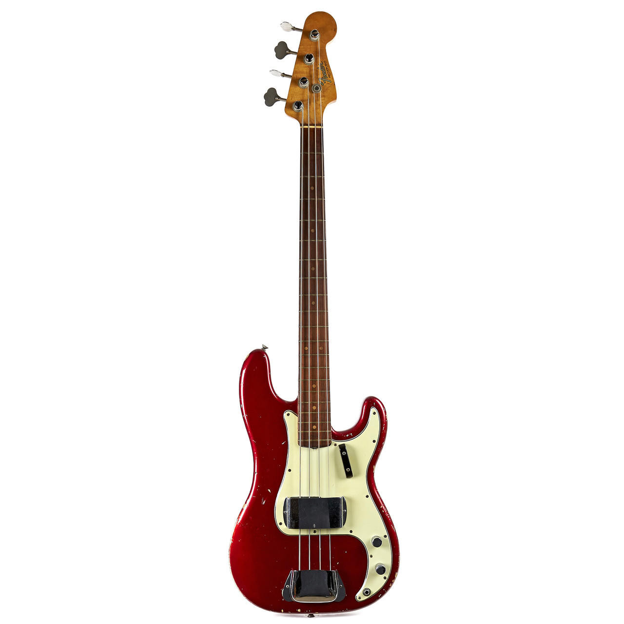 Vintage Fender Precision Bass Candy Apple Red 1964 | Cream City Music