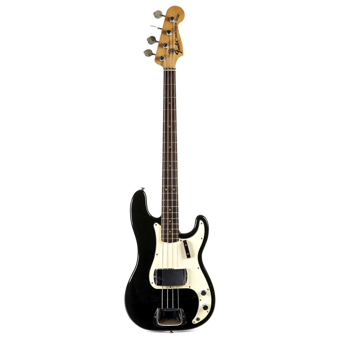 Vintage Fender Precision Bass Custom Color Black 1969 | Cream City