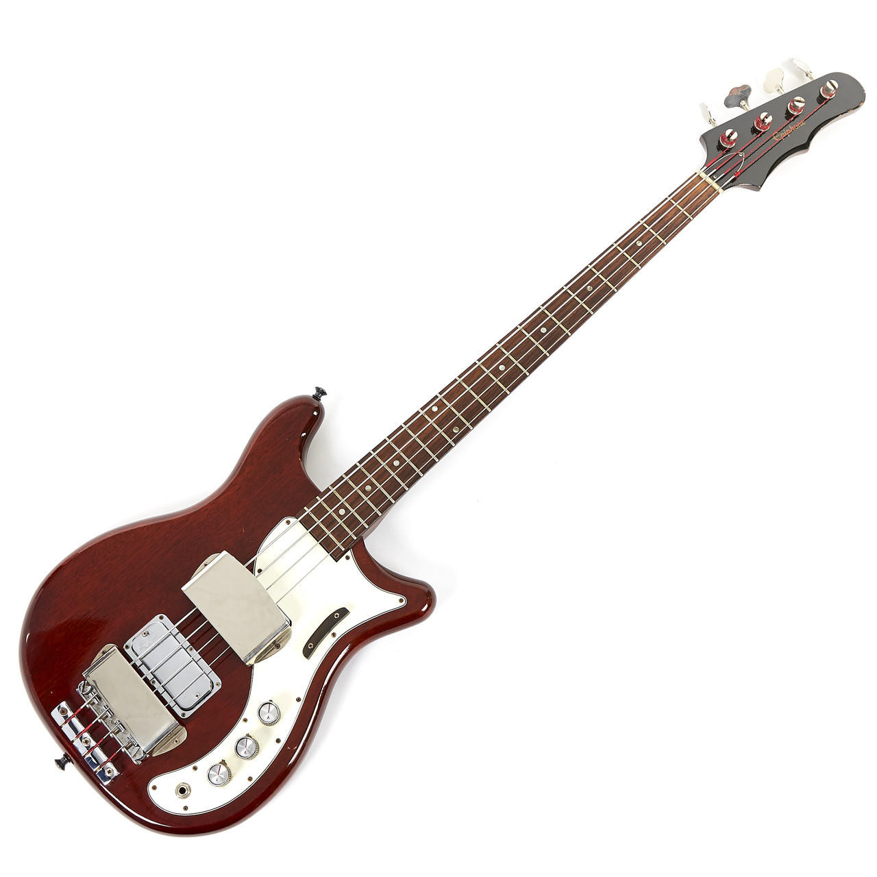 Vintage Epiphone Embassy Deluxe Bass Cherry 1967 | Cream City Music