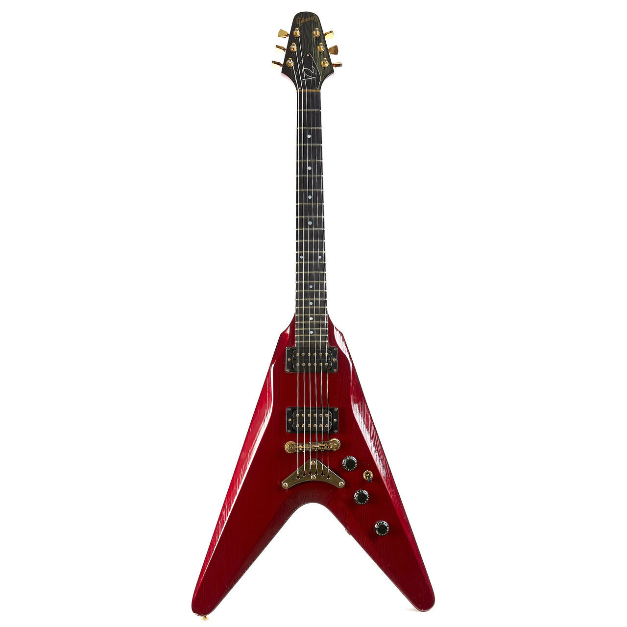 Epiphone by Gibson フライングV 1997 レッド　良音 Epiphone Dave Mustaine Flying V Prophecy Guitar Aged Dark Red