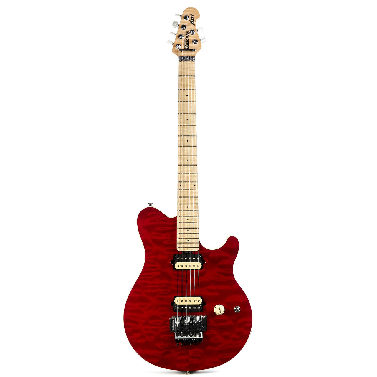 Used Ernie Ball Music Man Axis Trans Red 2012 | Cream City Music